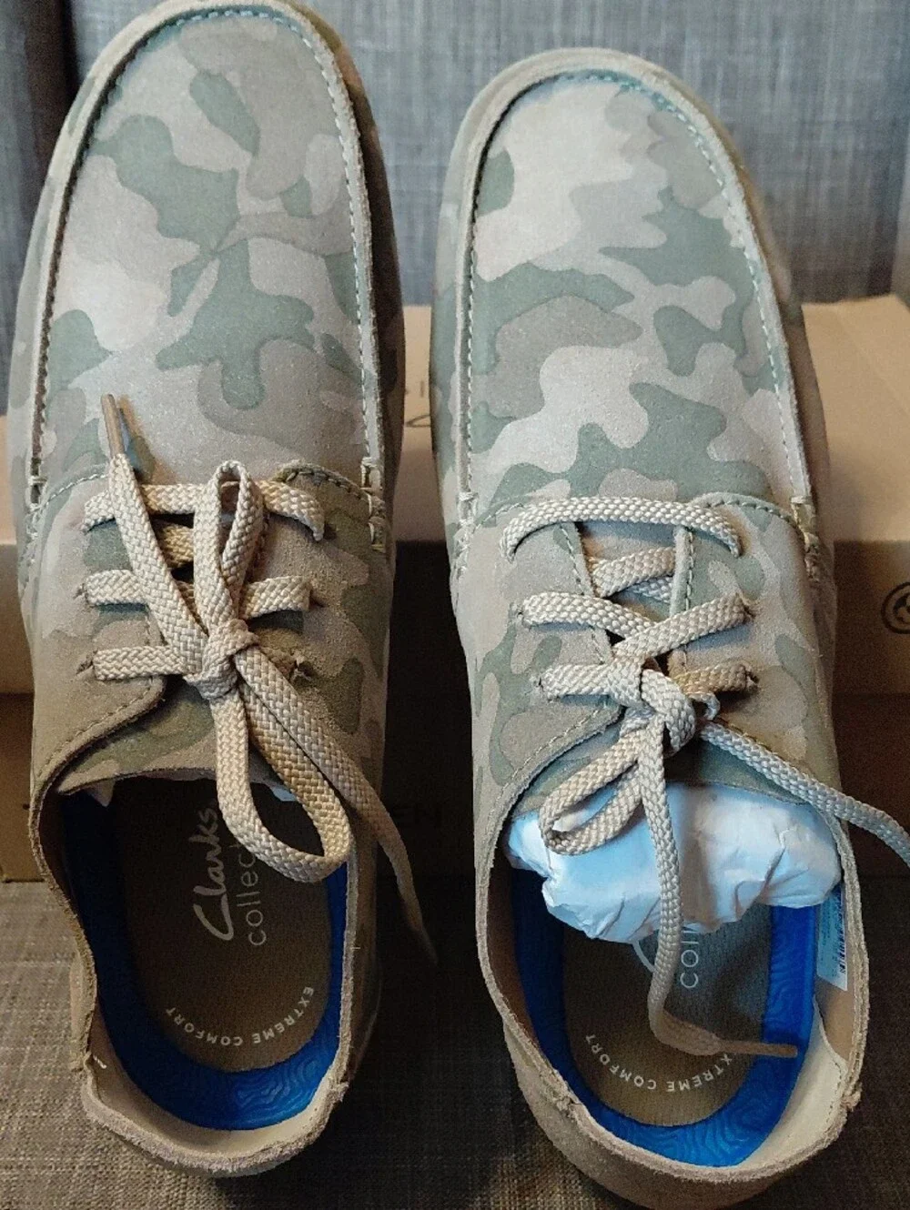 Men's Clarke Shacrelite Low Casual Lace-Up  Loafers - Camouflage Size 9.5